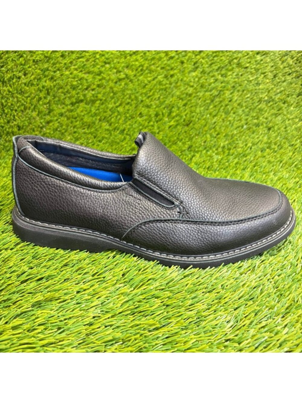 Nunn Bush Otto Mens Size 9 Black Casual Classic Leather Moc Toe Slip On Shoes